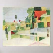 At the ships by August Macke Posters