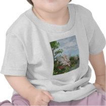 At the Waters Edge - Fairy & Flowers by the Water T-shirt