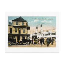 At the White Star Line Dock, Port Huron, MI Postcards