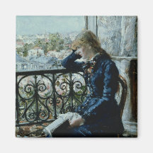 At the Window, 1881 Fridge Magnet