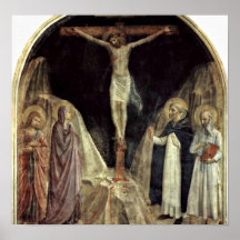 ATF Angelico - crucifixion avec St Dominic Posters