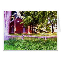 atha school house 2 greeting card