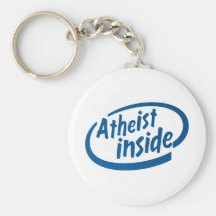 Athée à l'intérieur porte-clé