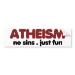 Atheism bumper stickers