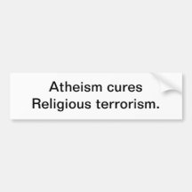 Atheism bumper sticker 3