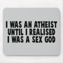 Atheism humour mousepad