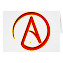 Atheism Symbol Greeting Cards