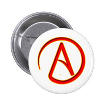 Atheism Symbol Pinback Button