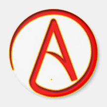 Atheism Symbol Refrigerator Magnet