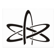 Atheist Atom Postcard