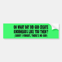 Atheist Bumper Sticker
