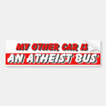 ATHEIST BUS BUMPER STICKERS