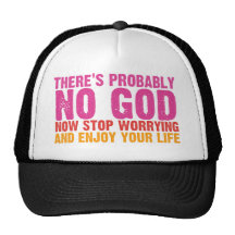 Atheist Bus Campaign (Vertical) Trucker Hats
