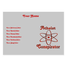Atheist Conspirator Business Card Templates