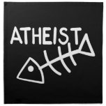 Atheist Fish Printed Napkins