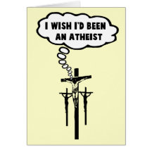 Atheist humour card