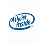 Atheist Inside Postcard