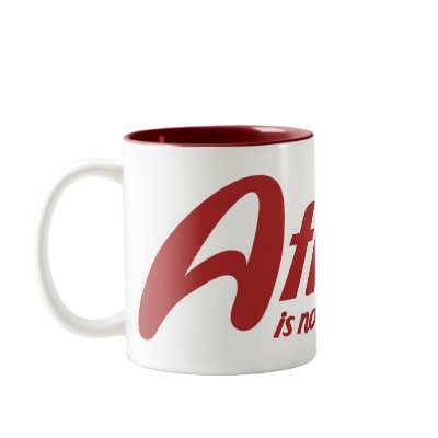 Atheist is not a bad word mugs by Freethinkers