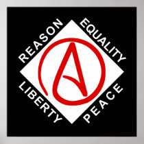Atheist logo poster
