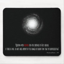 Atheist Mousepad - Thomas Jefferson Quote