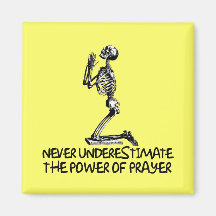 Atheist prayer refrigerator magnet
