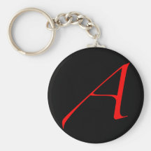 Atheist Scarlet Letter Keychain