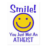 Atheist Smiley Postcard