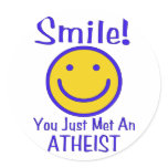 Atheist Smiley stickers