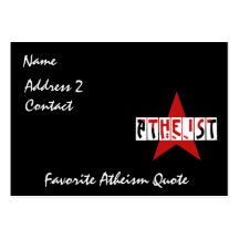 Atheist Star Business Card
