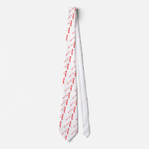 Atheist Symbol (Red A) Custom Ties