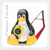 Atheist Tux (Freedom Evolves) Stickers