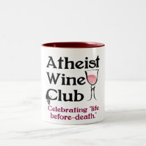 Atheist Wine Club Mug mugs