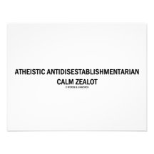 Atheistic Antidisestablishmentarian Calm Zealot Personalized Invite