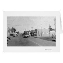 Athéna, photographie de vue de rue principale de l cartes de vœux