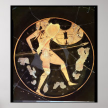 Athenian red-figure kylix print