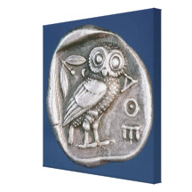 Athenian tetradrachma gallery wrap canvas
