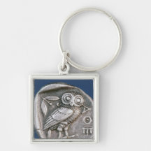 Athenian tetradrachma keychain
