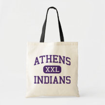 Athens - Indians - High School - Athens Michigan Tote Bags