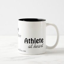 "Athlete at heart" Customizable mug