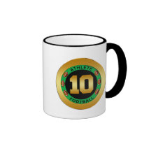 ATHLETE - FOOTBALL NUMBER 10 MUGS