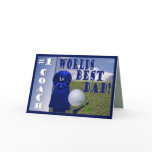 Athletes Worlds Best Dad & #1 Coach Greeting Card