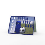 Athletes Worlds Best Dad & #1 Coach Greeting Card