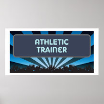 Athletic Trainer Marquee Poster