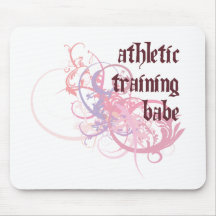 Athletic Training Babe Mouse Pads