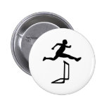 Athletics - Hurdles Pinback Buttons