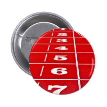 Athletics Running Track  Button Badge