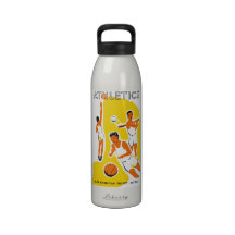 Athletics WPA Poster bottle Reusable Water Bottles