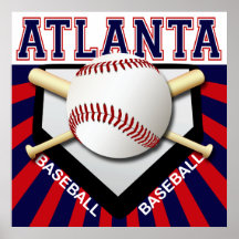ATLANTA BASEBALL POSTER