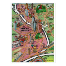 Atlanta du centre la Géorgie Carte Postale