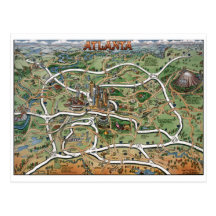 Atlanta du centre la Géorgie Carte Postale